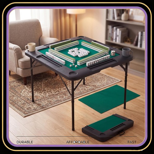 Folding mahjong table - mahjong,