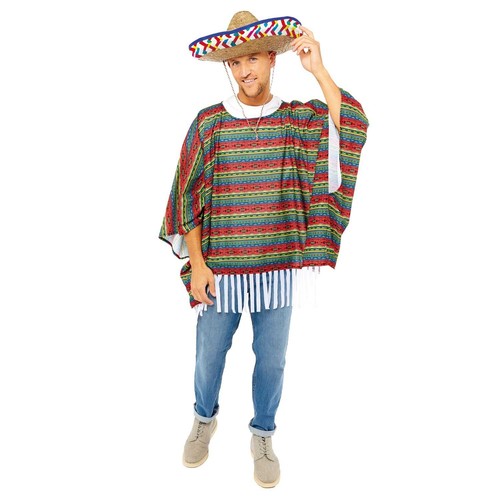 Adult mexican poncho - adult,