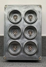 Vintage Six 6 Gang Crabtree