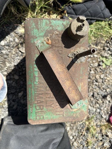 Vintage gallon square green - 2,