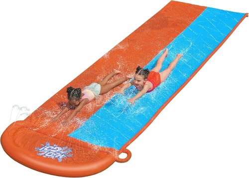 Double water slip slide - double,
