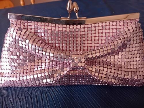 Rose gold diamante clutch bag - rose,