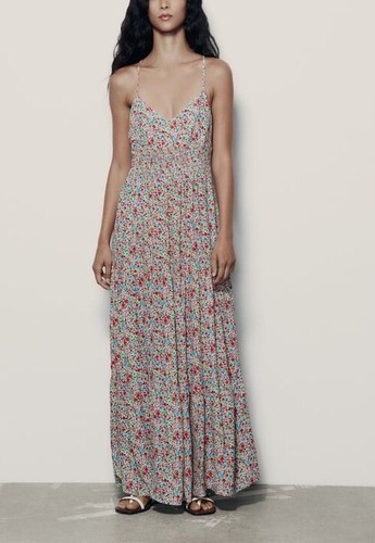 Zara viscose floral - zara, maxi