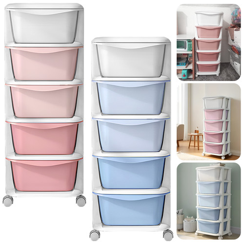 Drawers rolling storage cart - 5,