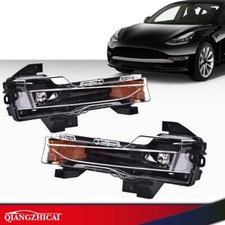 Fog Light Lamp LED DRL Up-Level Right + Left Fit For 17-2023 Tesla Model 3 Y