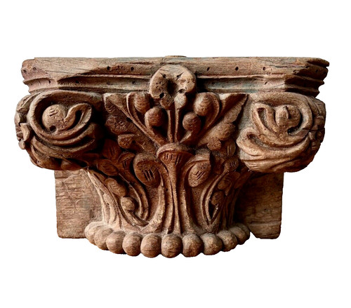 Large antique carved oak - large,