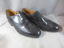 Loake Mens Black Brogues Shoes