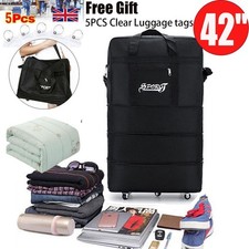 42" Extra Large Lightweight Luggage Trolley Suitcase Travel Bag Handbag BAG UK n