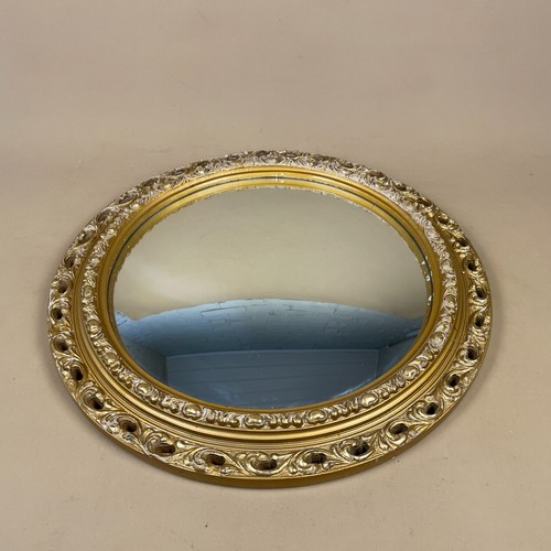 Round gold convex - convex, mirror
