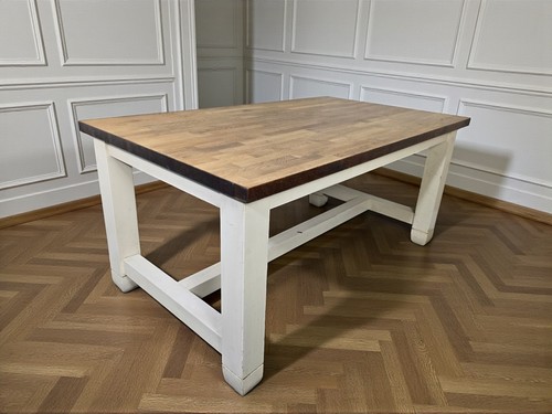 Solid oak topped - solid, refectory