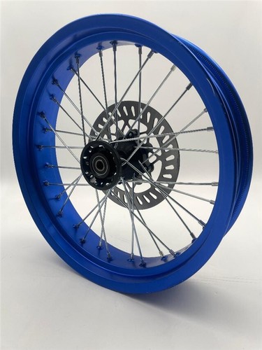 Pit bike blue wide alloy - 17",