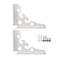 1Pair Wall Mounted Metal Shelving Bracket Decorative Brackets Easily to Install
