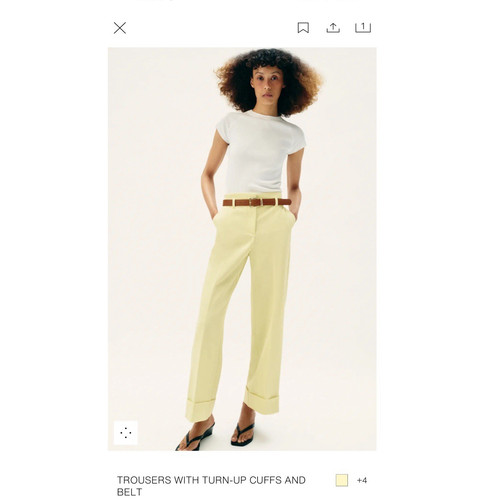 Zara women yellow straight - zara,