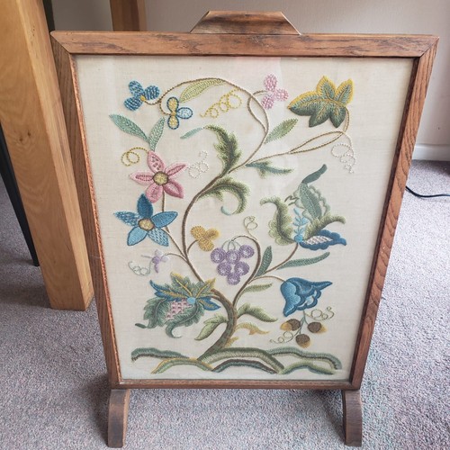 Vintage oak framed tapestry - vintage,