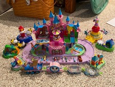 Vintage Bluebird Polly Pocket Disney Magic Kingdom Castle Play Set with Figures