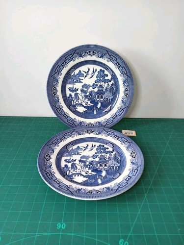 Vintage willow pattern - vintage,