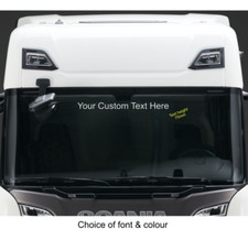 High Level Windscreen Text -