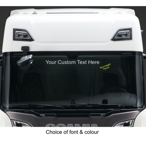 High level windscreen text - level,