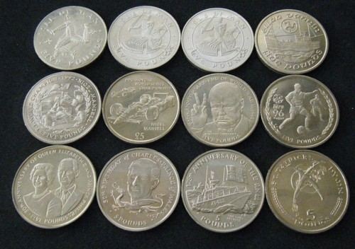 Isle man five pound 5 - man,