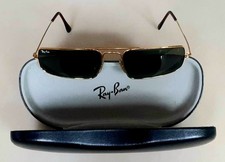 B&L Ray-Ban USA W1957 Fugitive Vintage 1990's Sunglasses G15 Glass Lens Gold 