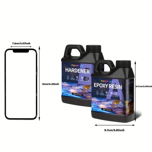 Funepoxy epoxy resin kit 1 - funepoxy, 1:1