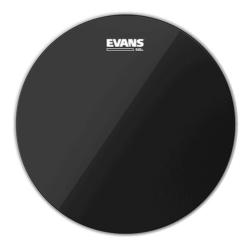 Evans black chrome drum - black, heads