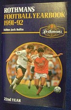 Rothmans Football Yearbook 1991-92 Paperback Book The Cheap Fast Free Post