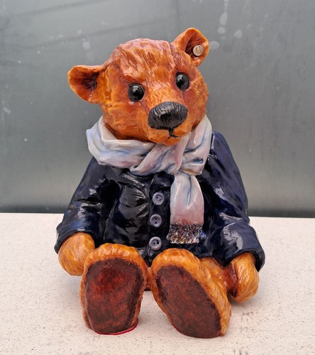 Vintage steiff ceramic bear - ceramic,