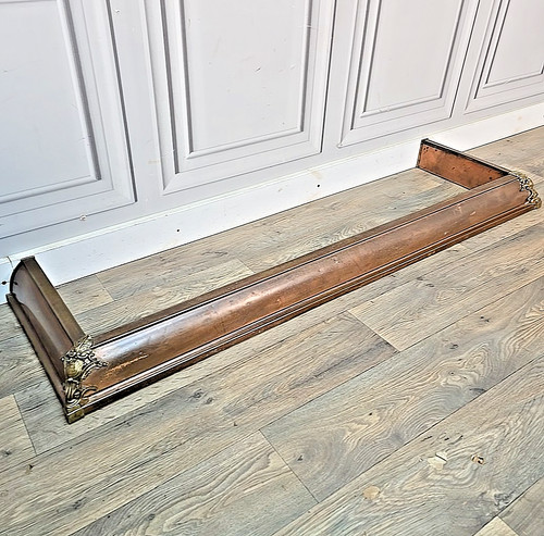 Antique victorian fire fender - victorian,