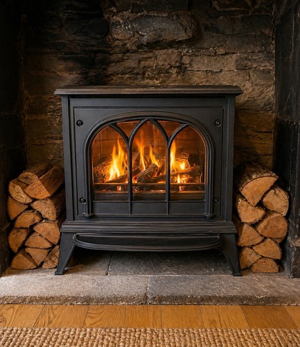 Cast iron gas burning - cast,