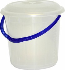Clear Plastic Bucket with Lid