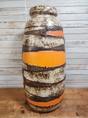 West german fat lava vase - german,