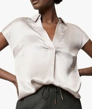 MINT VELVET Silk Front Top