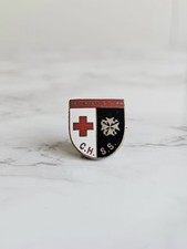1940s Vintage WW2 Red Cross St John – Central Hospital Supply Services Pin Badge