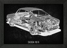 Skoda 110 R Framed Wall Art