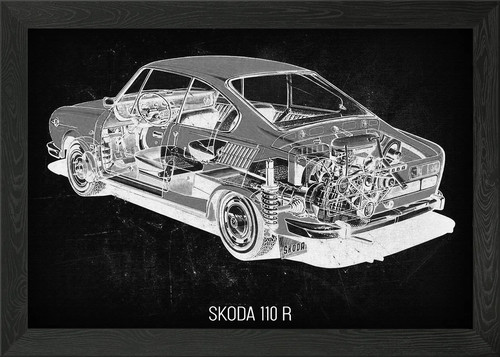 Skoda 110 framed wall - framed,