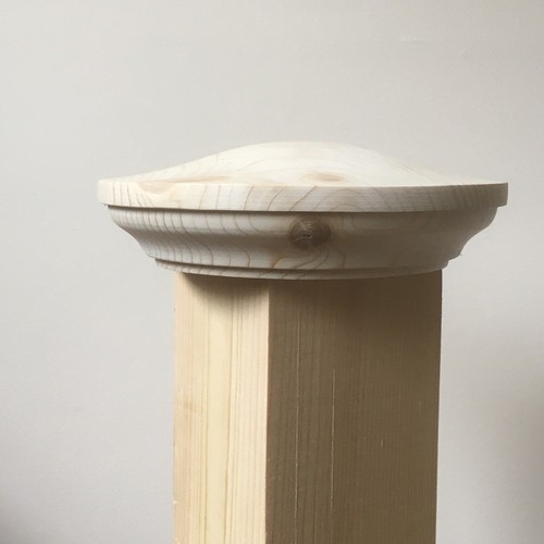 Solid pine newel caps - pine, caps,
