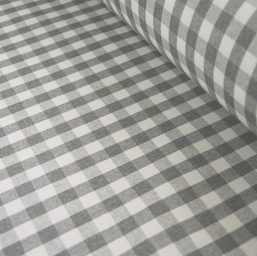 French linen oilcloth - , grey