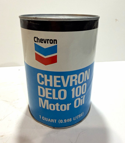 Vintage motor oil can chevron - vintage,