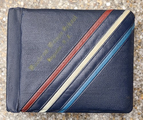 Vintage 1945 leather autograph - 1945,
