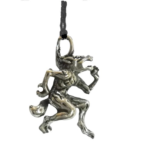 Pewter lycan werewolf amulet - lycan,