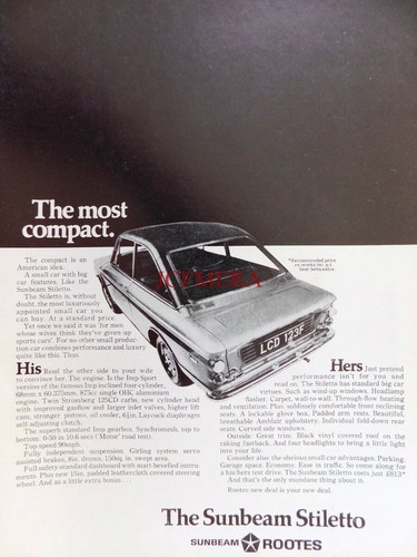 Sunbeam stiletto 1968 - 'stiletto',
