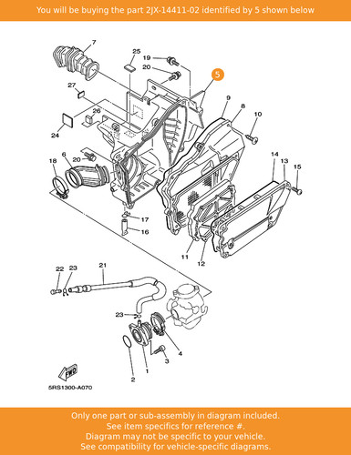 Yamaha case air cleaner - yamaha, 1