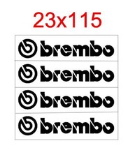 4 STICKERS BREMBO CALIPER GT FORD MUSTANG BREMBO 27X115mm each