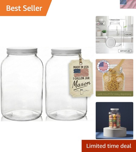 Gallon glass jar with lid - gallon,
