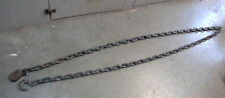 Heavy Duty 11 foot Tow Chain with Hooks Farm  3/8" diameter.