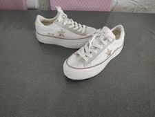 Women's Cream Converse Wedge