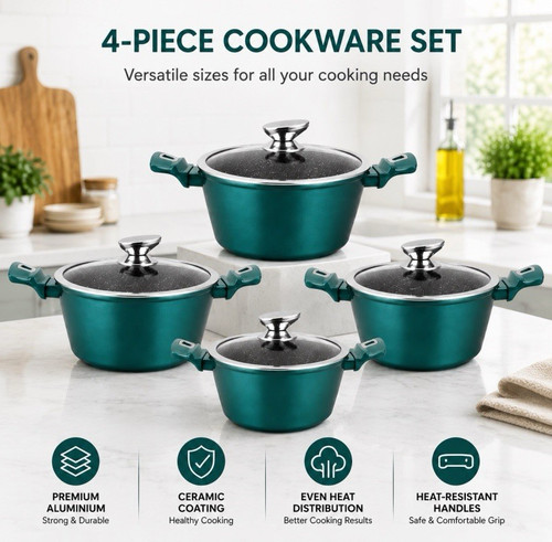 Piece aluminium ceramic - 4-piece,