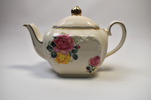 Sadler small cube teapot rose - sadler,