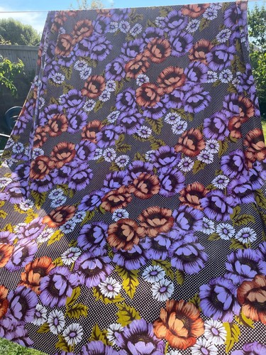 Vintage cloth material purple - vintage,